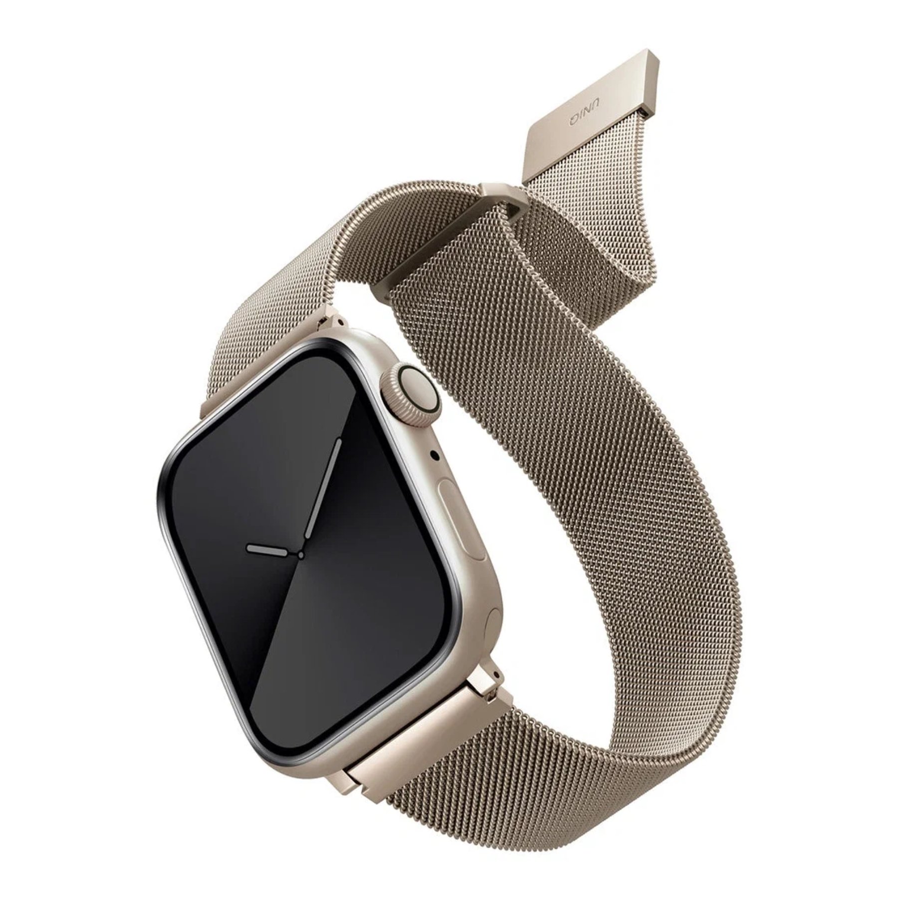 Ремешок Uniq Dante Strap Mesh Steel Starlight для Apple Watch 42/41/40 mm