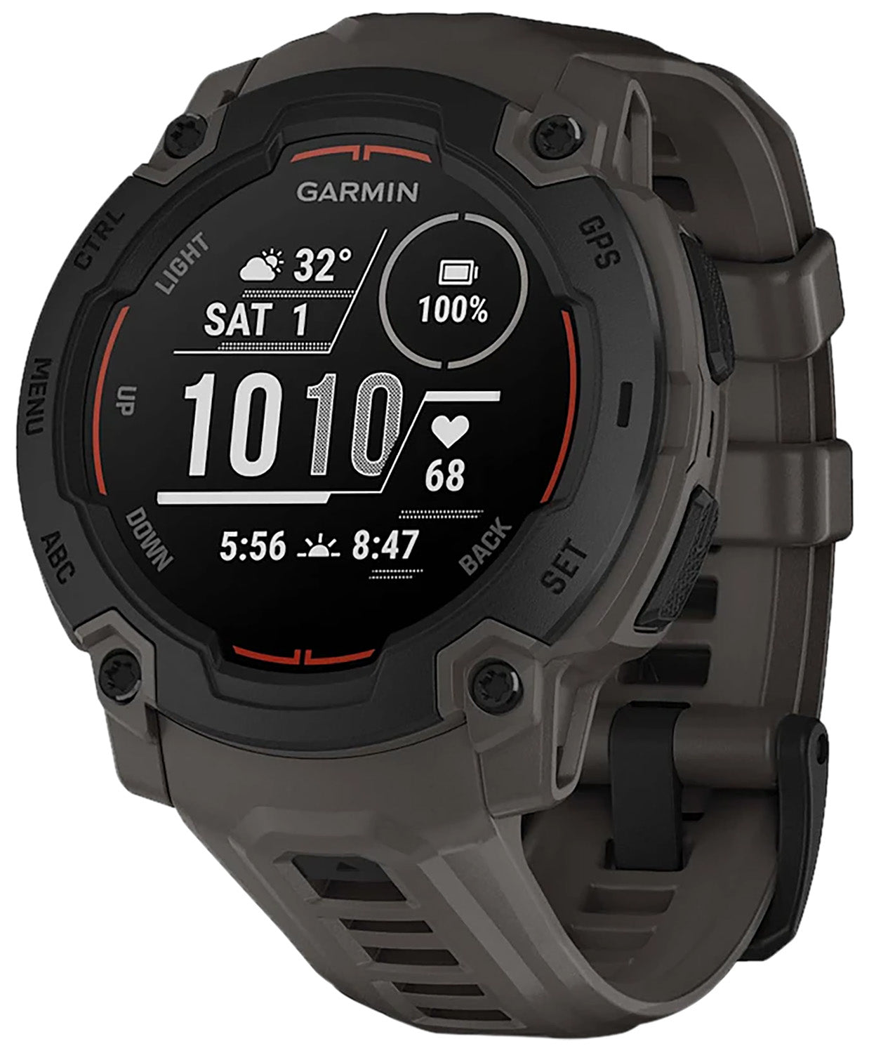 Умные часы Garmin Instinct E 45mm Black with Charcoal Band HK