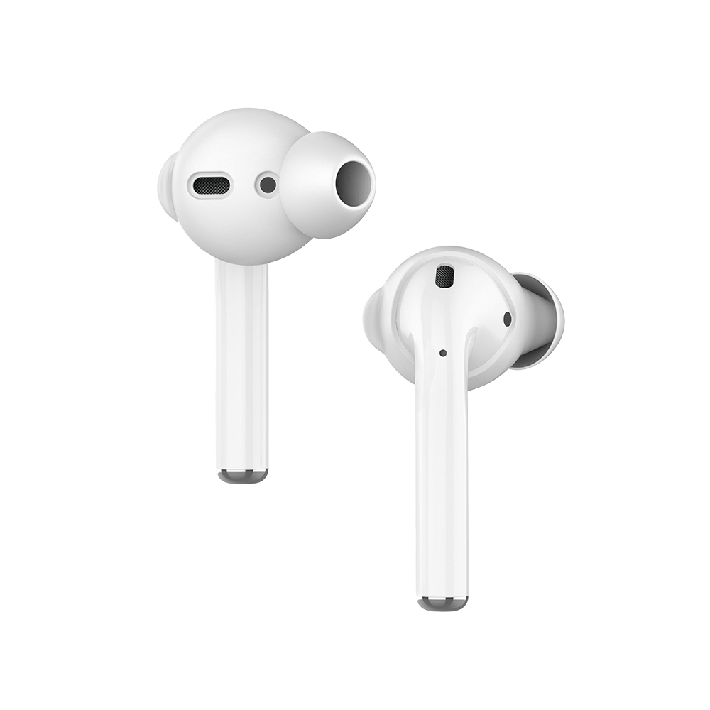 Силиконовые амбушюры Deppa Buds для AirPods, 2 пары, белый