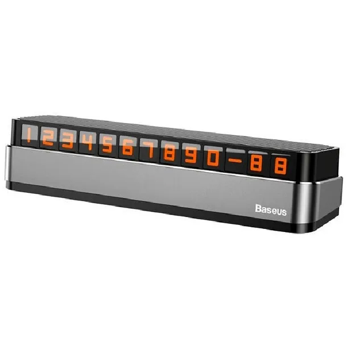 Автомобильная табличка для номера телефона Baseus ACNUM-B0G