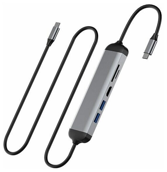 Адаптер WIWU 5 in 1 A521H Type C