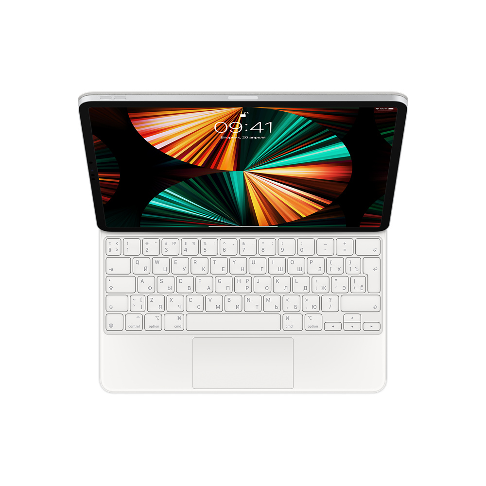 Чехол-клавиатура Apple Magic Keyboard для iPad Pro 12.9 (2018/2020/2021/2022) и iPad Air 13" (2024/2025), White
