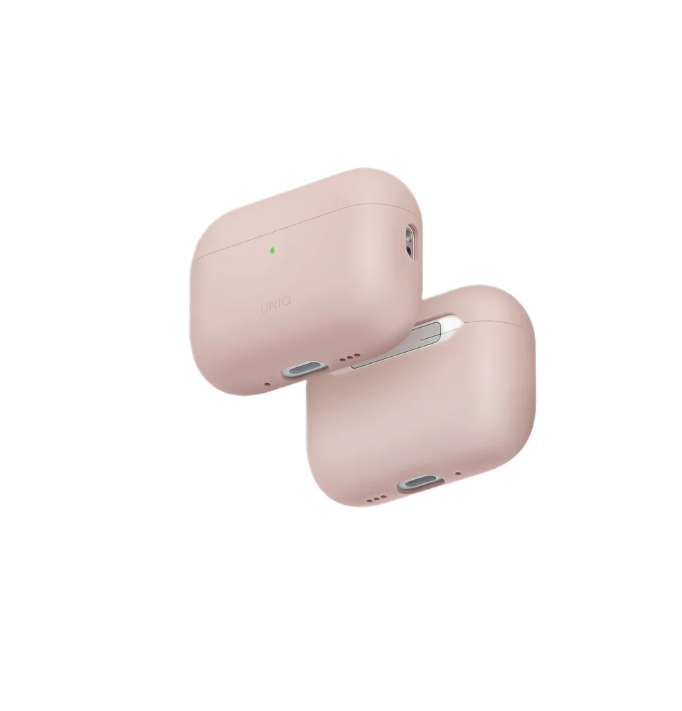 Чехол Uniq для Airpods Pro 3 LINO Liquid silicone with handstrap Blush Pink