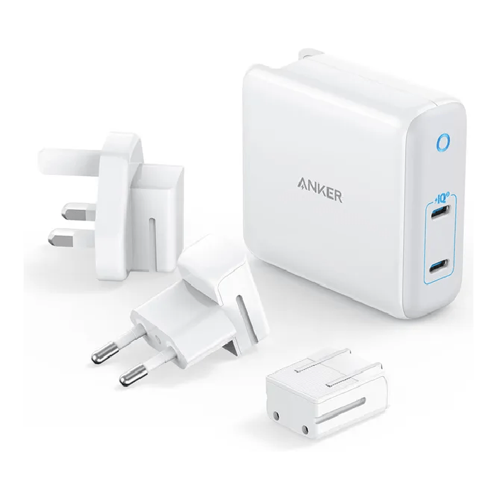 Сетевое зарядное устройство Anker PowerPort Atom III Duo 2 USB-C, 60W, белый