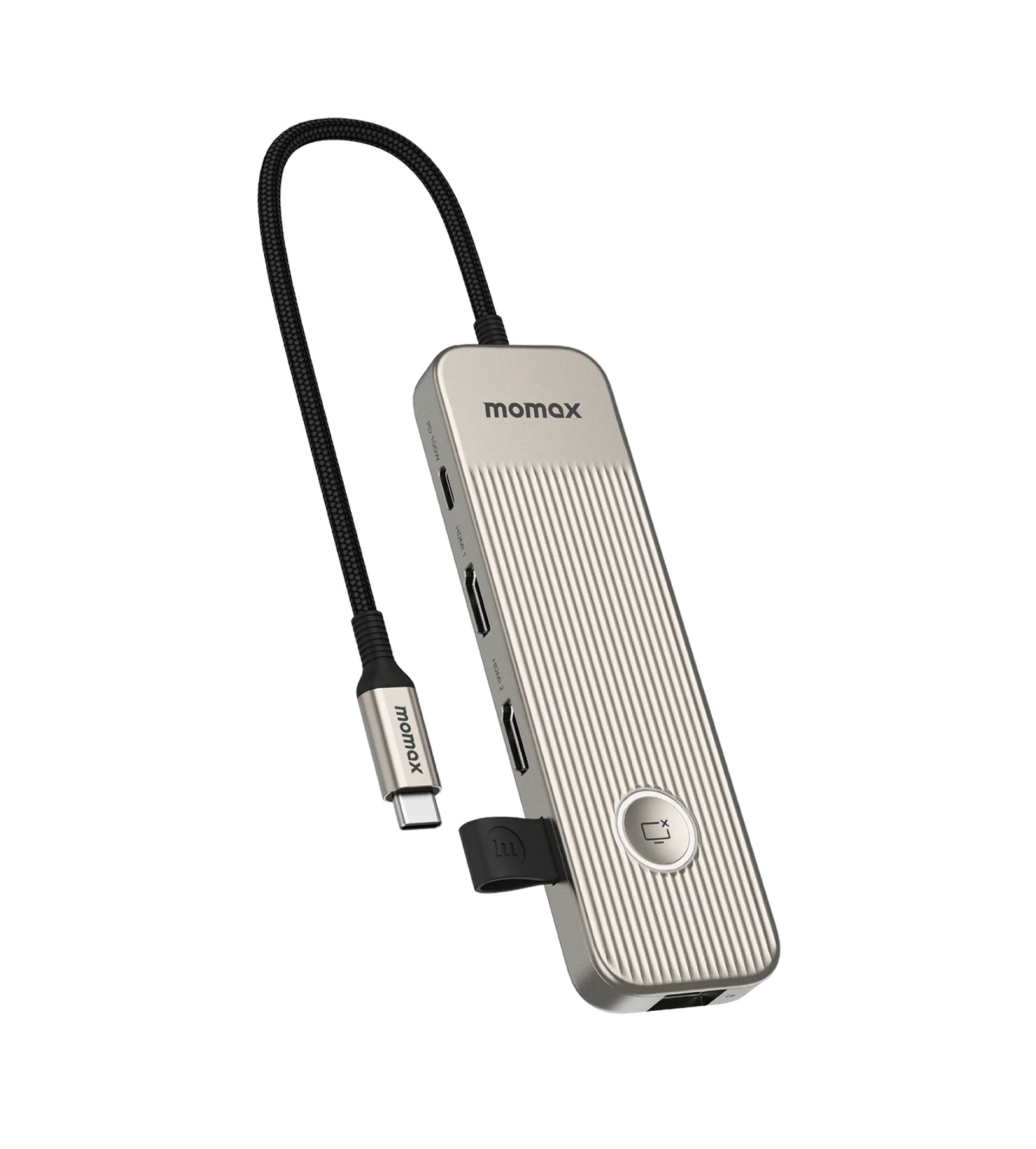Универсальный адаптер MOMAX ONELINK 9 in 1 multi-function USB-C hub (DH19LE) titanium