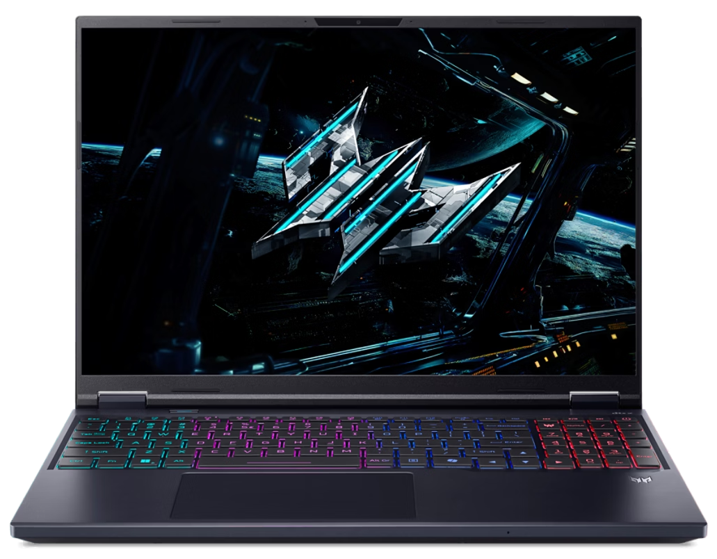 Ноутбук Acer Predator Helios Neo 16 NH.QVUEM.002 Core Ultra 9 275HX/16Gb/1Tb SSD/RTX 5060 8Gb/16" IPS 180Hz/DOS/Black