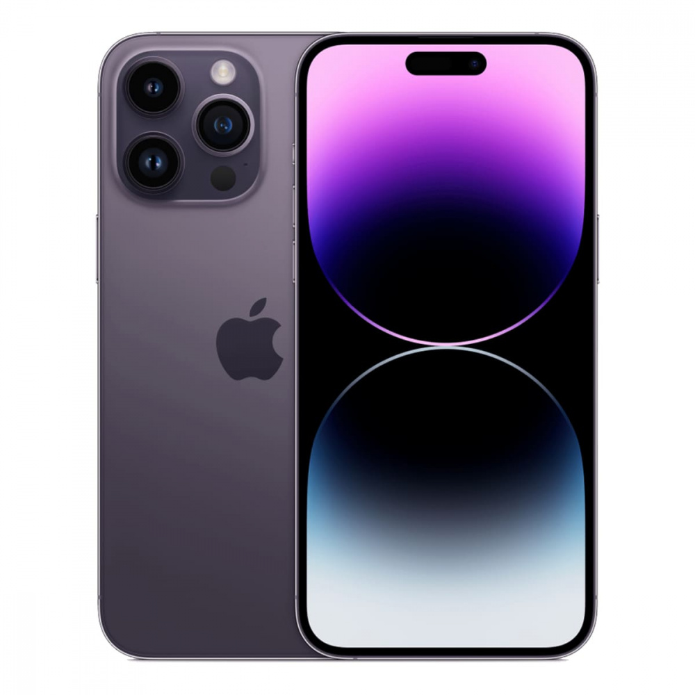iPhone 14 Prо 128Gb Deep Purple (1 sim + eSIM / 68% / без коробки) - Б/У . . +