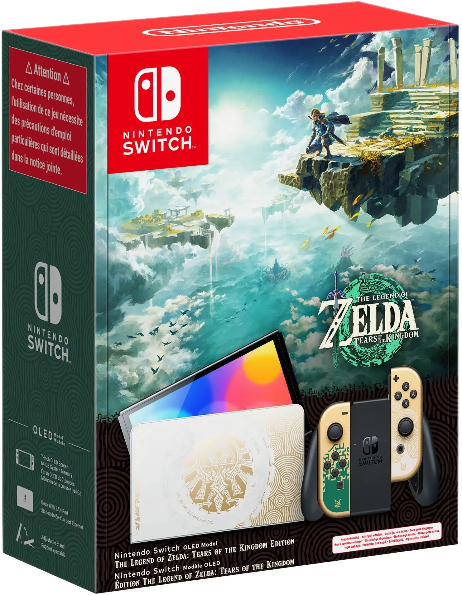 Портативное игровое устройство Nintendo Switch OLED Zelda Портативное игровое устройство Nintendo Switch OLED Zelda