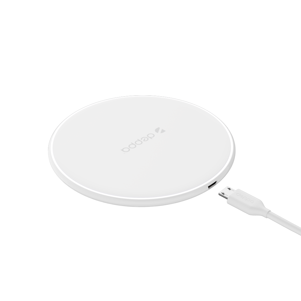 Беспроводное зарядное устройство Deppa Qi Fast Charger, 10W, белый