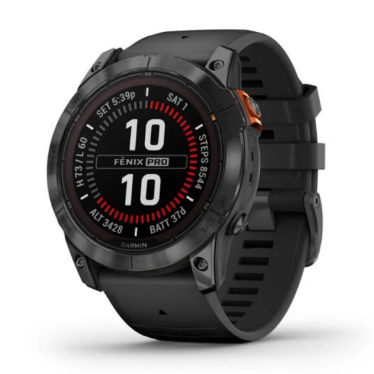Умные часы Garmin Fenix 7x Pro Solar Edition Slate Gray with Black Band