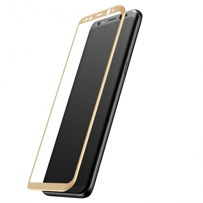 Защитное стекло 3D для Samsung S8+ Gold