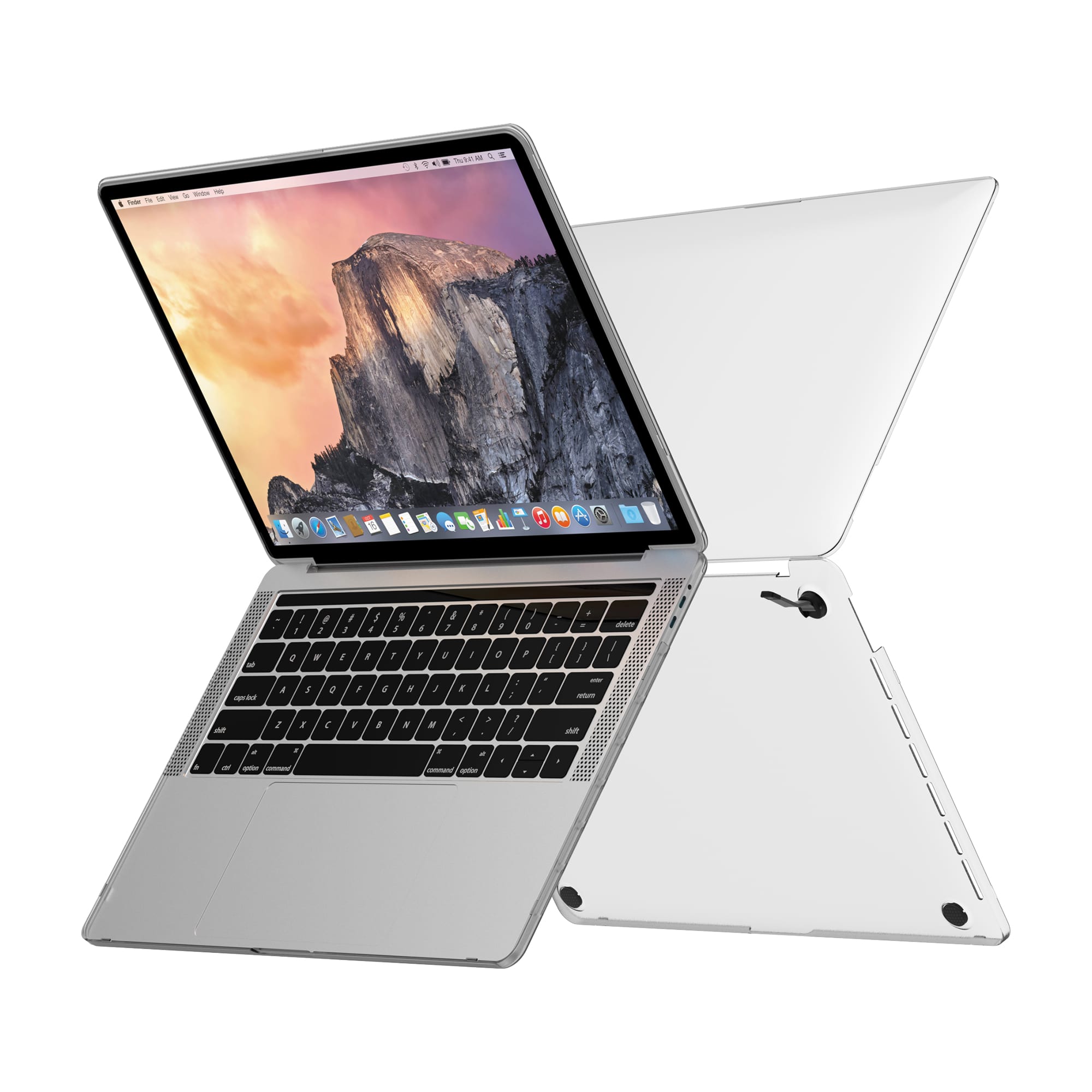 Чехол WiWU iSHIELD с ножками для MacBook Pro 16, прозрачный