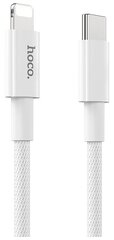 Кабель Hoco X56 New ice PD silicone charging data cable USB-C->Lightning, белый
