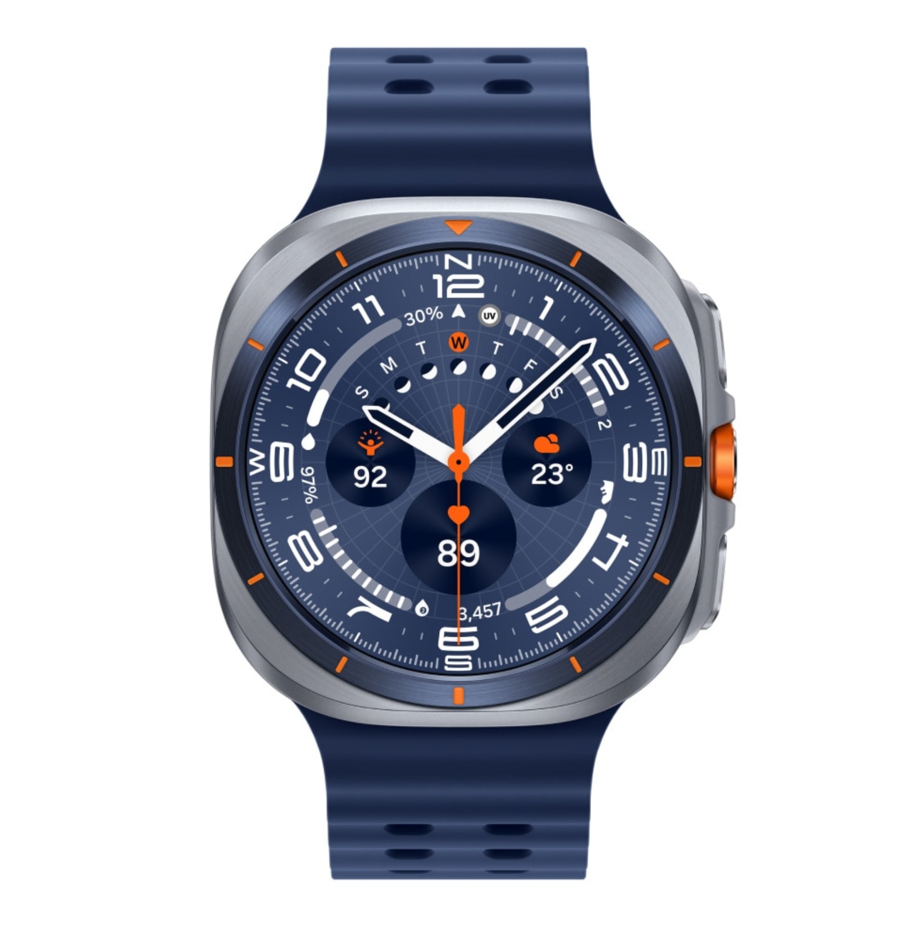 Умные часы Samsung Galaxy Watch Ultra (2025) LTE 47mm Titanium Blue Marine Band Blue
