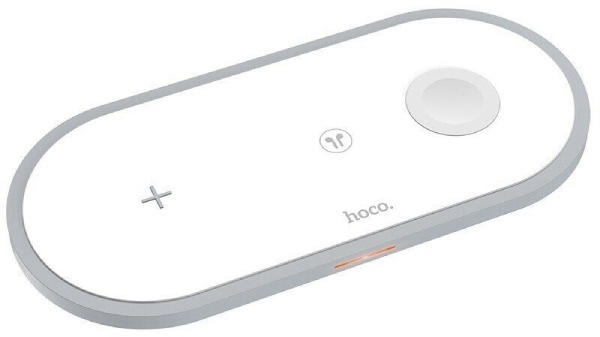 Беспроводное зарядное устройство HOCO CW24  Wireless Charger 3 в 1, Белый Беспроводное зарядное устройство HOCO CW24  Wireless Charger 3 в 1, Белый