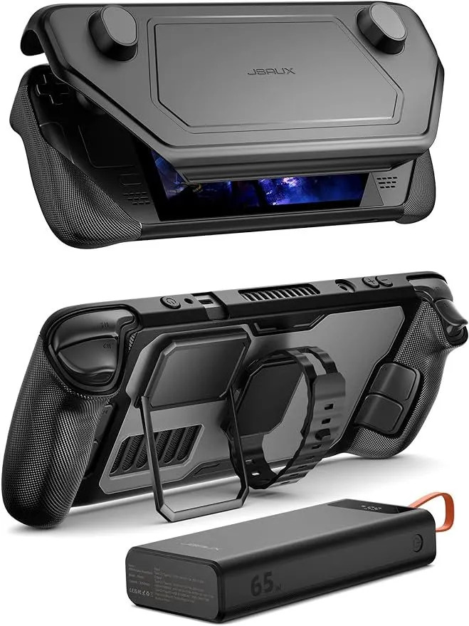 Модульный чехол JSAUX ModCase PC0104 (Power Bank Kit), черный для Steam Deck LCD & OLED