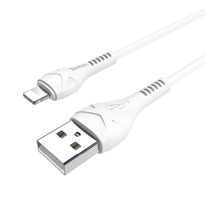 Кабель Hoco X37 Cool Power Charging Data Cable USB-A->Lightning, белый