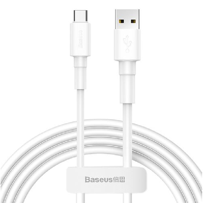 Кабель Baseus Mini White Cable USB For Type-C 3A 1m CATSW-02 White