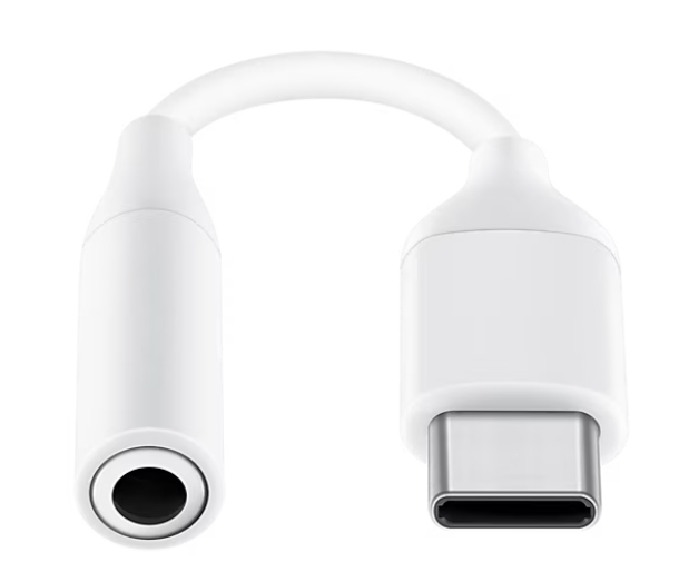 Переходник AUX для наушников c USB Type-C на Jack 3.5 White
