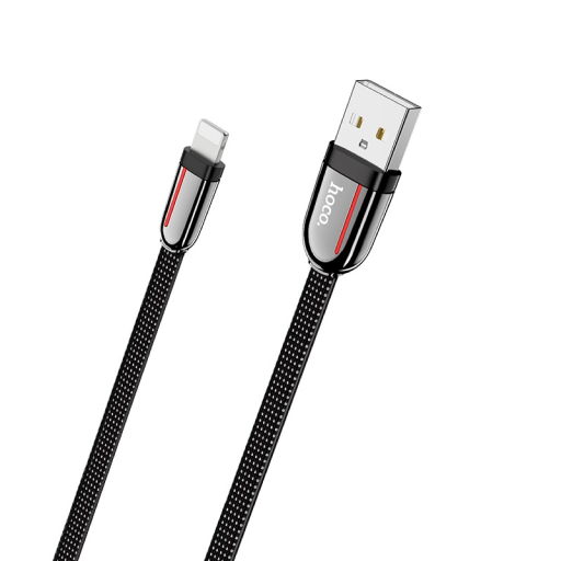 Кабель HOCO U74 Grand charging data cable USB-A->Lightning, черный