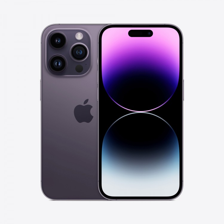 iPhone 14 Pro 256Gb Deep Purple (1sim + eSIM / 76% / Заменен дисплей) - Б/У . . +