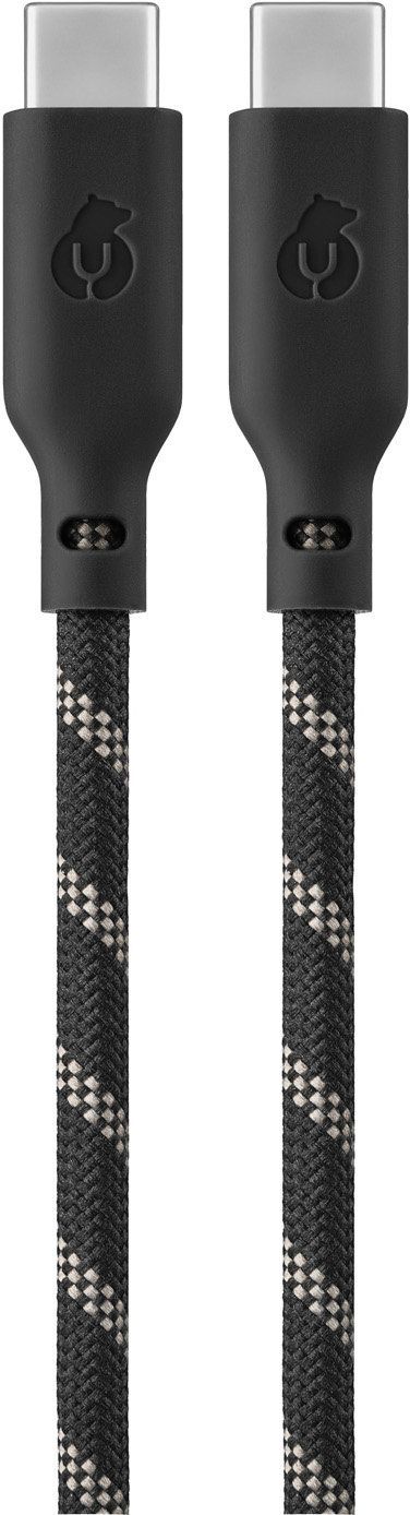 Кабель Ubear Trend Cable USB-C/USB-C 1.2м, 60W, цвет: черно-бежевый