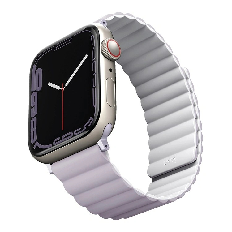 Ремешок Uniq для Apple Watch 49/46/45/44 mm Revix reversible Magnetic Lilac/White