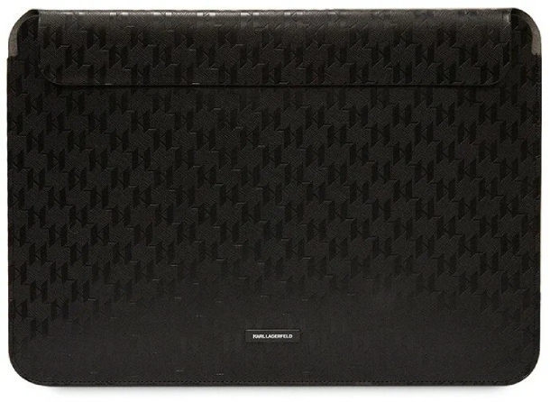 Чехол-сумка Lagerfeld для MacBook 16" Saffiano Sleeve Monogram, черная