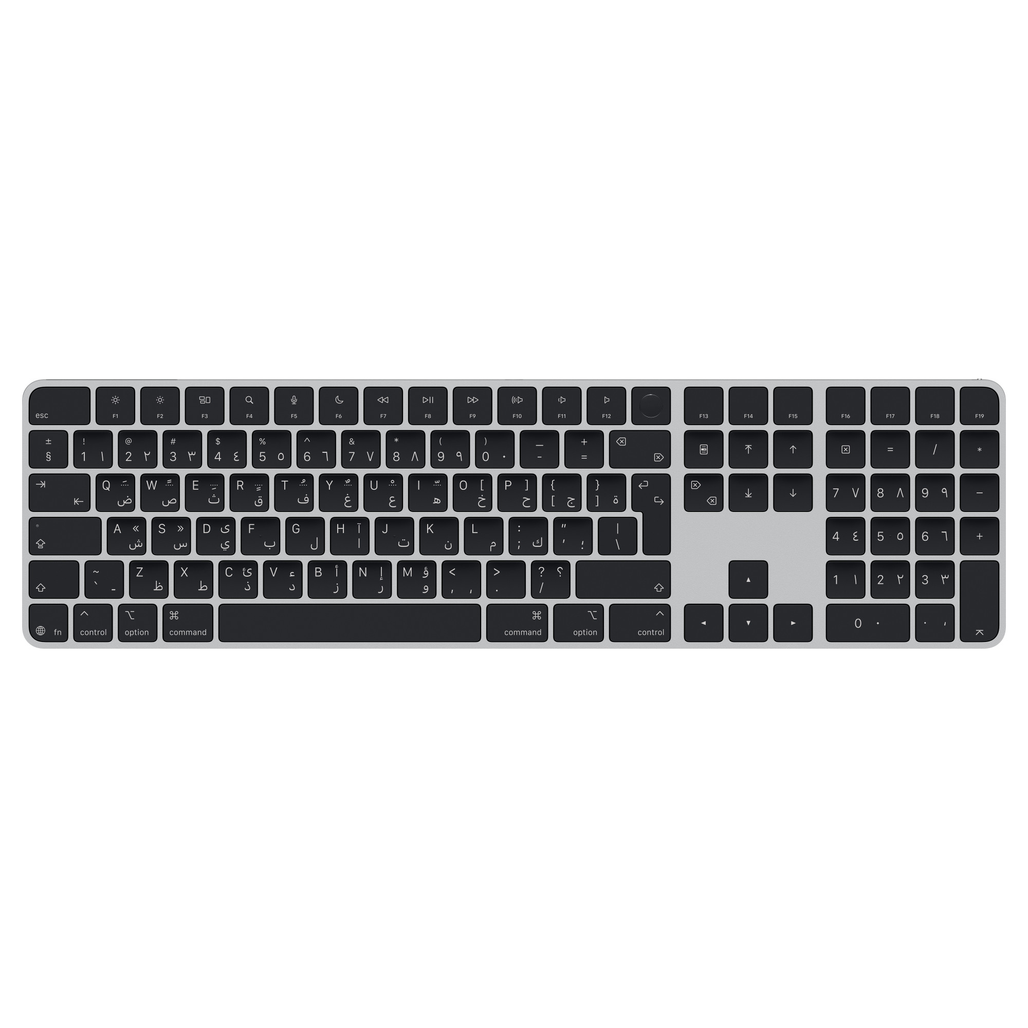 Клавиатура Apple Magic Keyboard Touch ID Numeric Keypad Black Arabic