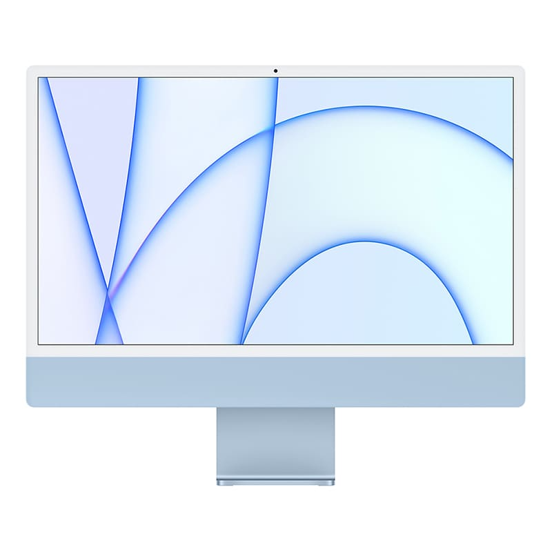Моноблок Apple iMac 24" (2021) Retina 4,5K MGPK3RU/A Blue (M1 8Core CPU, 8Core GPU/8Gb/256SSD)
