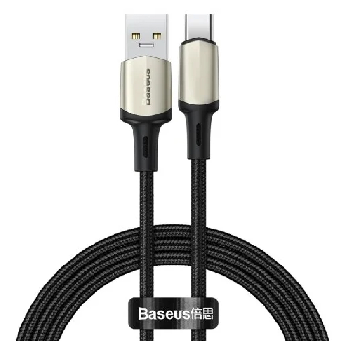 Кабель USB Baseus Cafule Cable USB - Type-C Support VOOC 1m CATKLF-VA01