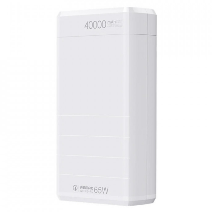 Внешний аккумулятор Remax Rpp-310 40000 mAh Dinba series 65W PD+QC Fast charging power bank White