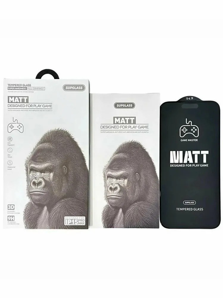 Защитное стекло SupGlass SG-13 Full Coverage Matt Gaming Glass IP 17 Pro (6.3)