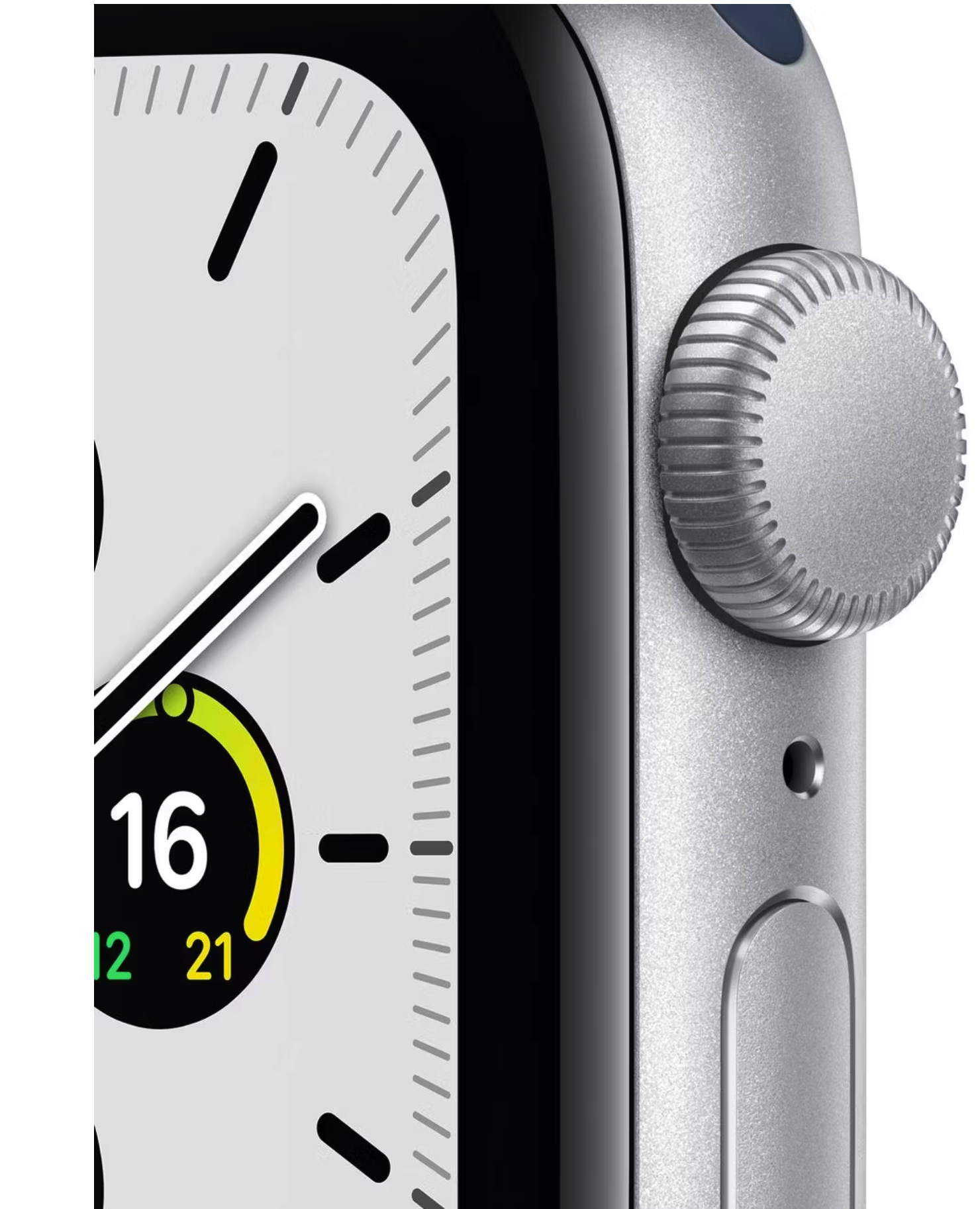 Apple Watch SE, 40 мм, (MYDM2RU/A) корпус из алюминия серебристого цвета, браслет синего цвета - Б/У