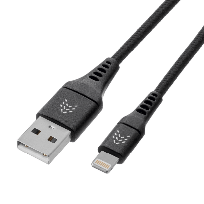 Кабель Rocket Contact USB-A - Lightning, черный, 1м