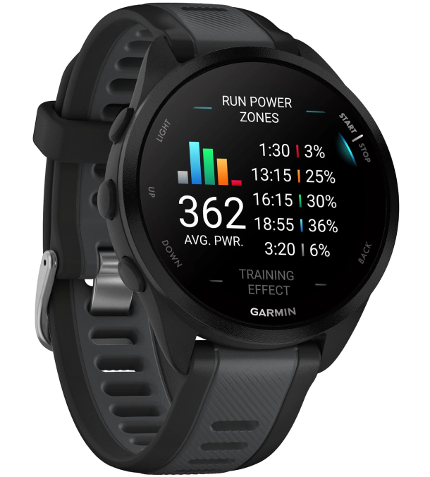 Умные часы Garmin ForeRunner 165 Music Black Slate Gray