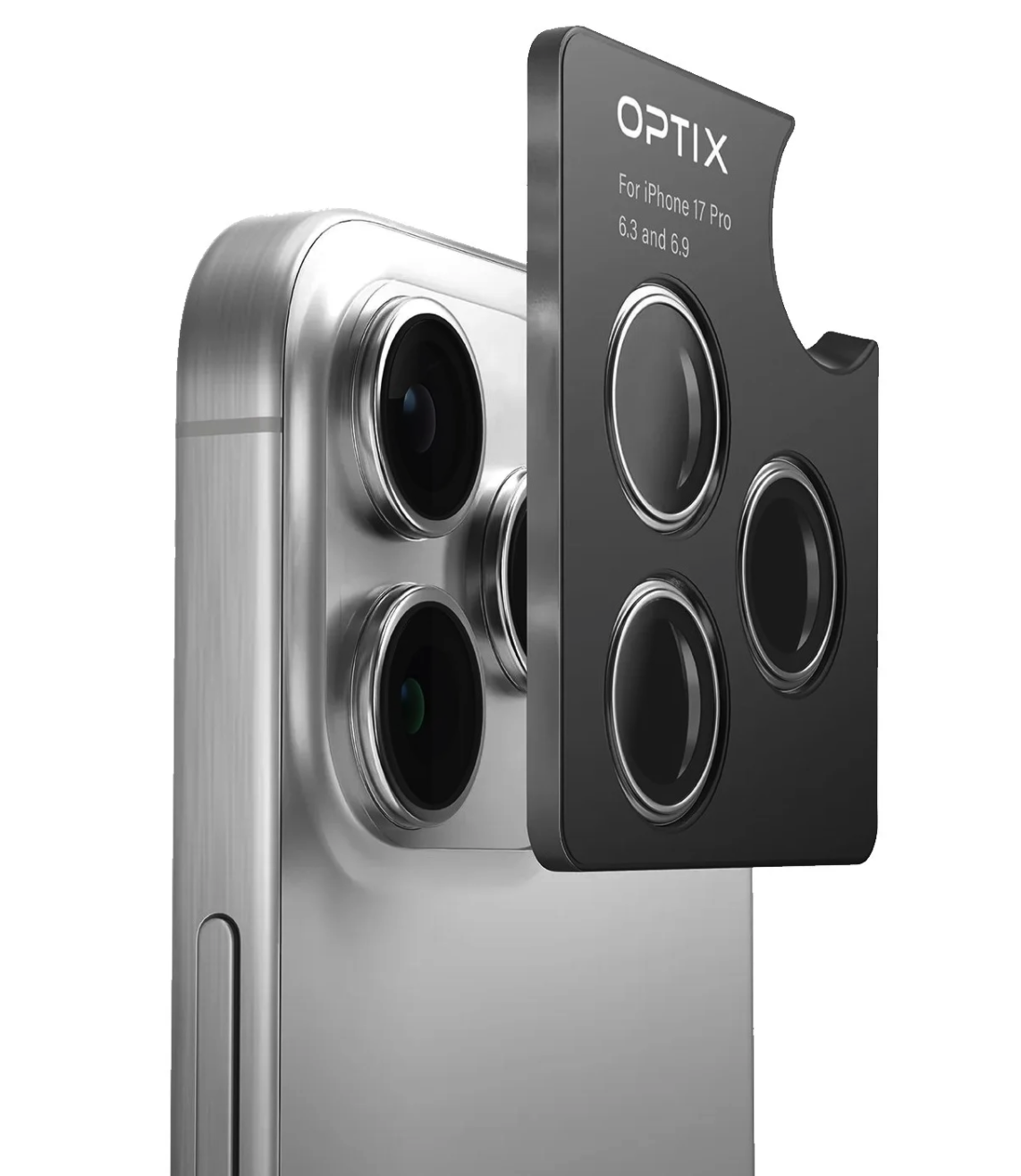 Защитное стекло Uniq OPTIX Camera Lens PRIME Sapphire Stainless steel Silver для iPhone 17 Pro/17 Pro Max