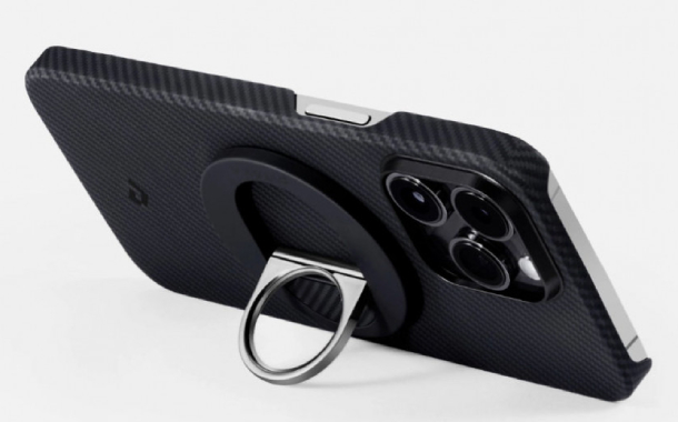 Магнитное кольцо PITAKA MagEZ Grip2, черный/серый (Black/Grey Twill) 600D