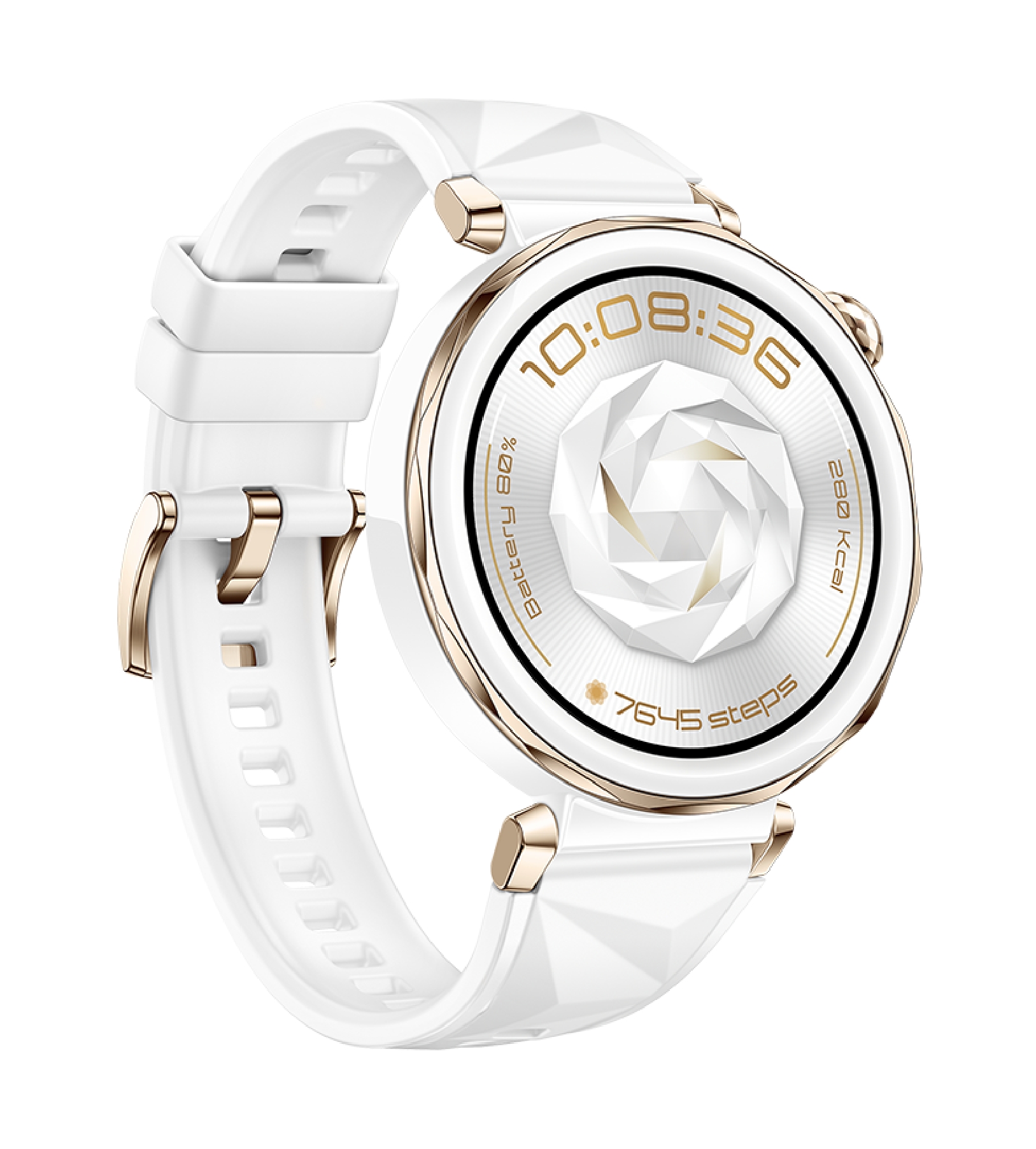 Умные часы HUAWEI WATCH GT 5 Pro,  Белый ремешок из фторэластомера 42 мм