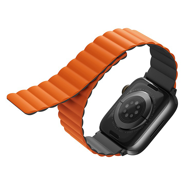 Ремешок Uniq для Apple Watch 49/46/45/44 mm Revix reversible Magnetic Grey/Orange