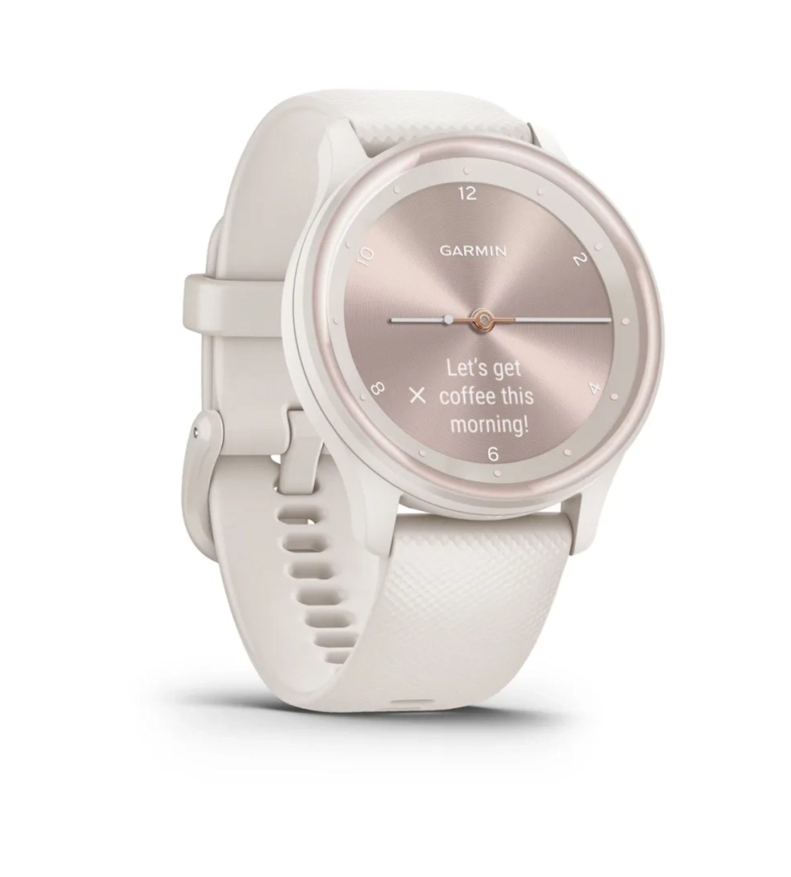 Умные часы Garmin Vivomove Sport Ivory Case and Silicone Band with Peach Gold Accents