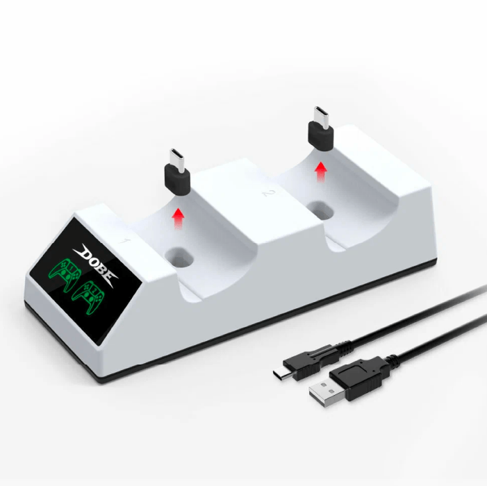 Зарядная станция для Dobe 2-x геймпадов PS5 DualSense Charging Dock (TP5-0508B) Зарядная станция для Dobe 2-x геймпадов PS5 DualSense Charging Dock (TP5-0508B)
