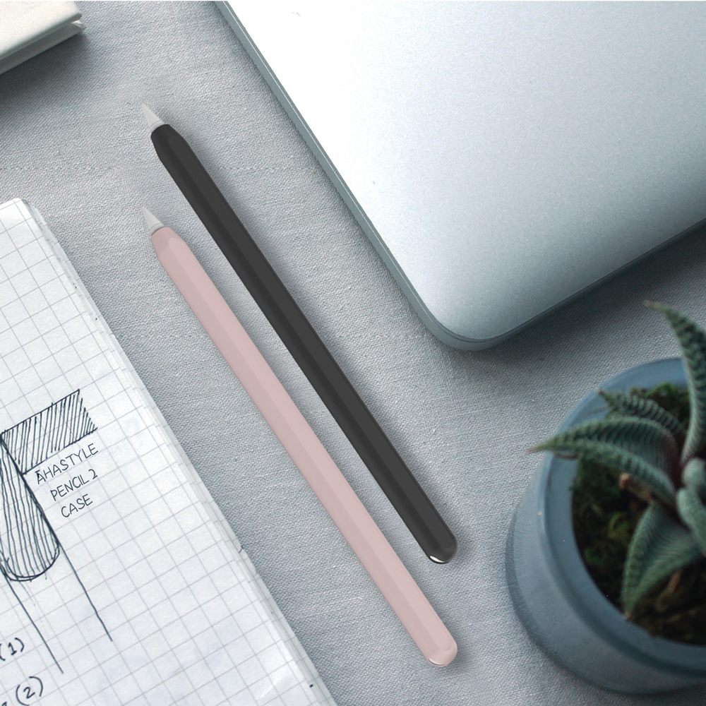 Комплект чехлов Deppa для Apple Pencil 2, черный/розовый