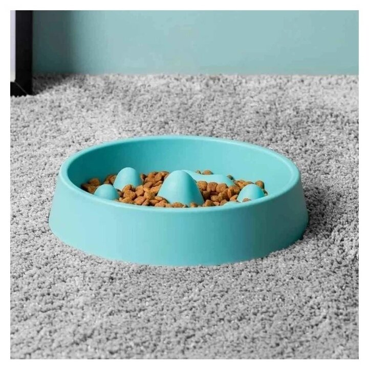 Миска для корма Xiaomi Jordan&Judy Pet Slow Bowl Blue