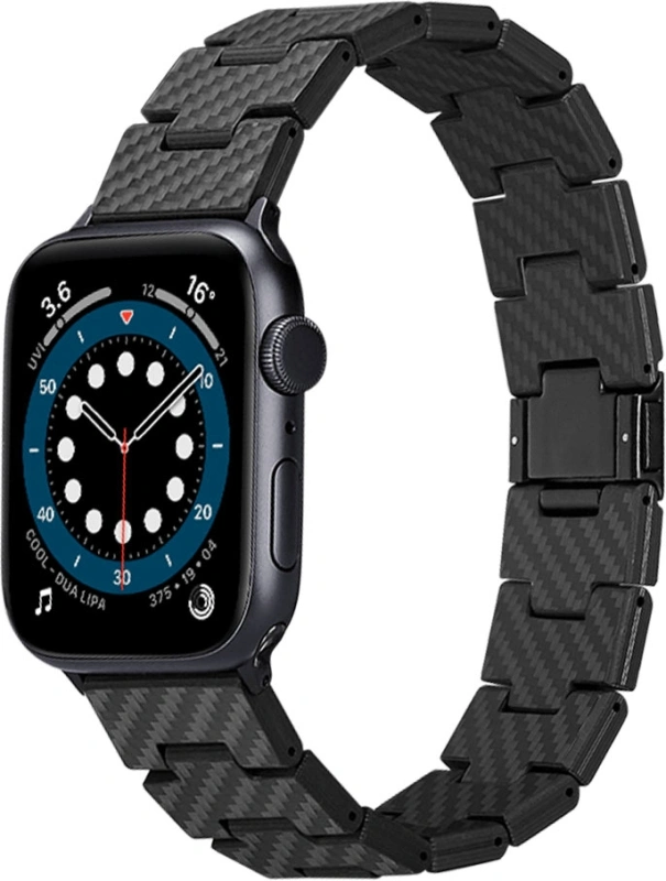 Комплект: браслет PITAKA Carbon Fiber серия Modern для Apple Watch 38/40/41/42/44/45/49 mm + чехол Pitaka для Apple Watch Ultra 49 mm