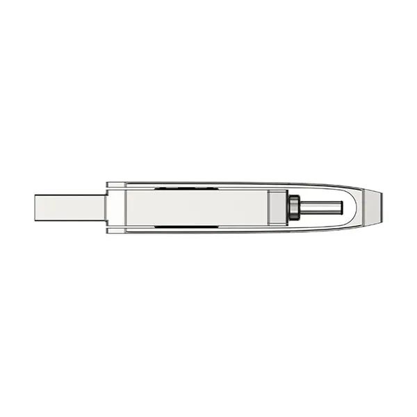 Флеш-накопитель USB 3.0 128GB Netac U782C Dual серебро (USB 3.0/3.1 + Type C)