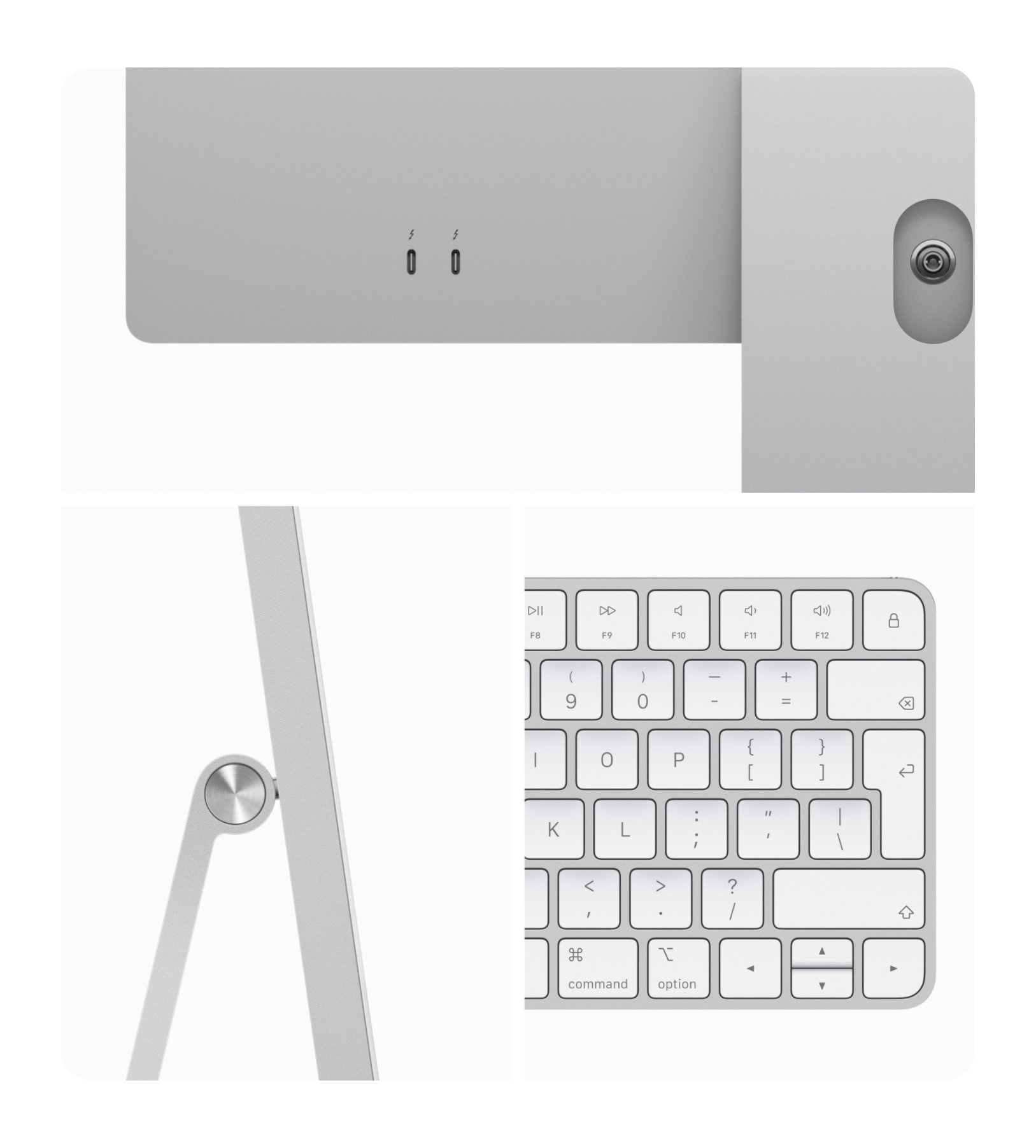 Моноблок Apple iMac 24" (2021) Retina 4,5K Z12R000AS Silver (M1 8Core CPU, 8Core GPU/16Gb/512SSD)