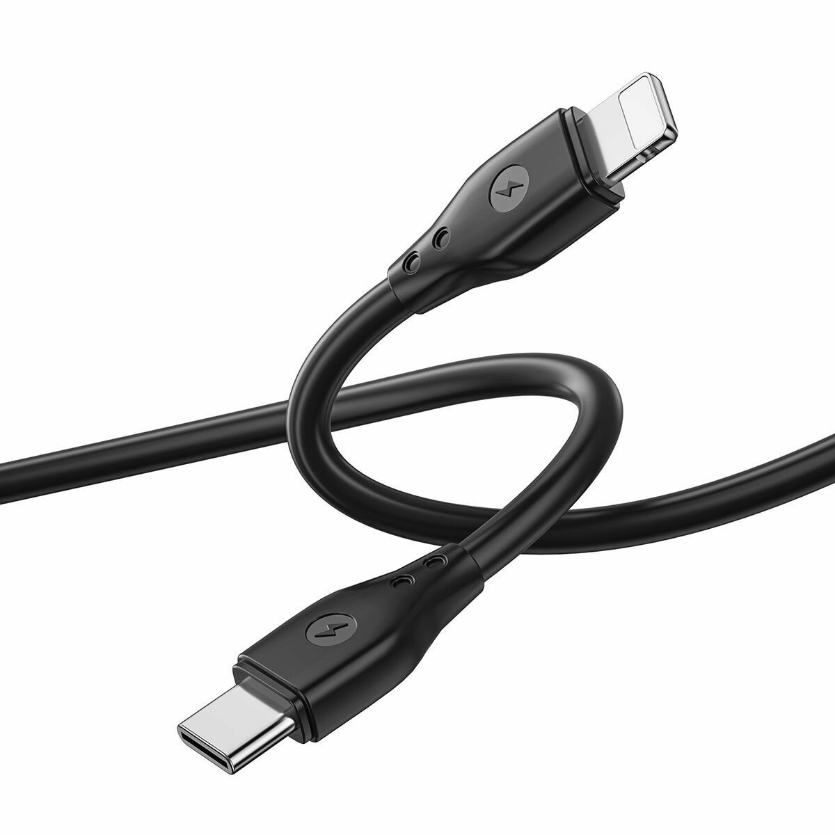 Кабель WiWu C002 PD Type-C -> Lightning 1m черный