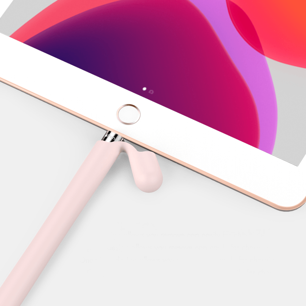 Комплект чехлов Deppa для Apple Pencil, черный/розовый