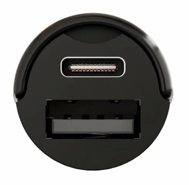 Автомобильное зарядное устройство VLP C-Power  USB-A->USB-С, PD , QC 38W, черный